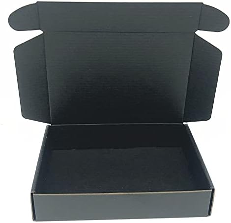 Crna kartonska kutija za otpremu 14 x 10 x 2,2 inča valovita kutija za pakovanje 10 pakovanja