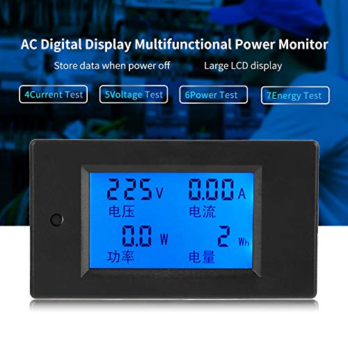 Trenutni mjerač, mirFair Pzem-021 Zatvoreni voltmetar LCD displej digitalni strujni napajanje AC naponski