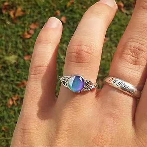 2023 Novi prstenovi temperature mijenjaju prstenje za žene za žene modni nakit Popularni dodaci za ženu