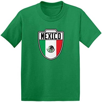 Meksiko - Zemlja Soccer Crest dojenčad / Toddler Pamuk Džersey majica