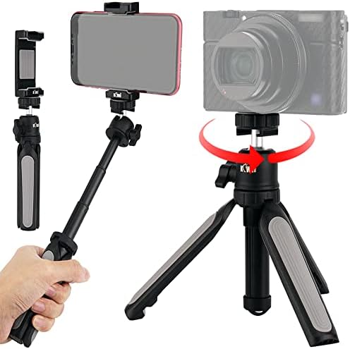 Mini trostruk postolje + klip mobitela, Selfie Stick ručka za hvatanje za kameru za telefon