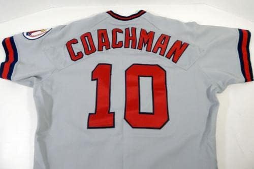1990 Kalifornija Angels Pete Coachman 10 Igra Polovna siva Jersey DP14451 - Igra Polovni MLB dresovi