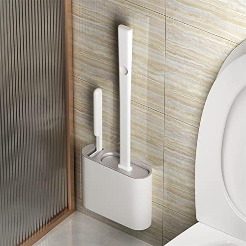 Zukeems WC zidni zid viseći TP toalet četkica sa držačem Podesite silikonske čekinje za sprat