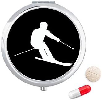 Crna Zimska Sportska Skijaška Kutija Za Pilule Džepna Kutija Za Odlaganje Lijekova