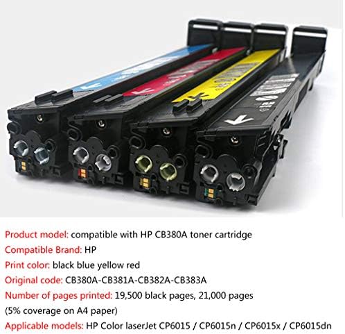 CB380A 823a Toner kertridž kompatibilan sa HP Color Laserjet CP6015 Cp6015n Cp6015x Cp6015dn CB381A