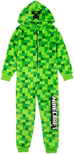 Minecraft Onesie Pixelated Creeper Sleepsuit Gamer Poklon Za Dječake