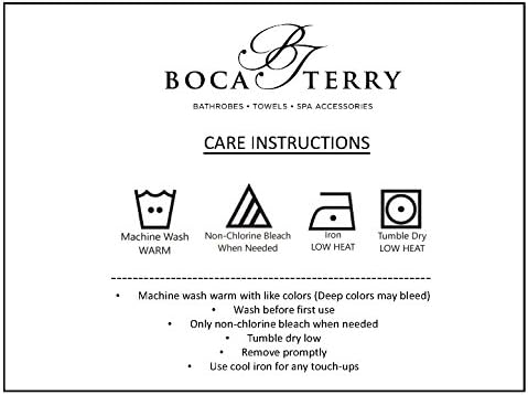 Boca Terry Womens Spa omota - pamučna banja, tuš, kupatilo i teretana W Snaps - bijeli XXL