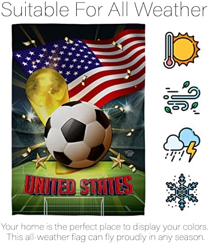 Kolekcija ukrasa Svjetski kup Sjedinjene Države Vrtna zastava Sportski nogometni gol lopta fudbalska