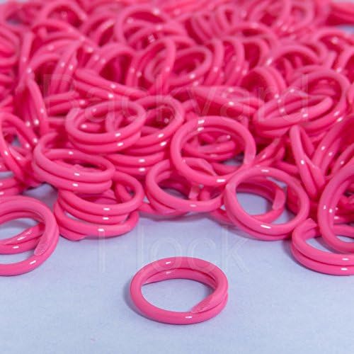 100 paketa spiralne pileće pileće noge prstenovi - 11 11/16 Veličina - ružičasta boja