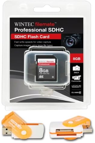8GB klase 10 SDHC High Speed memorijska kartica za SANYO VPC-CG10 VPC-CG102BK. Savršeno za brzo kontinuirano snimanje i snimanje u HD-u. Dolazi sa Hot Deals 4 manje sve u jednom čitač okretnih USB kartica i.