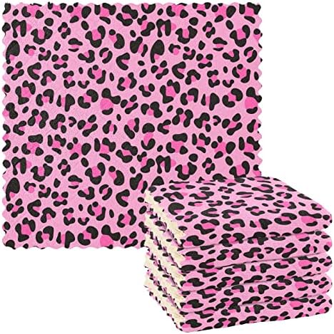 Cataku ružičasti leopard Krpa za kuhinje za pranje posuđa za pranje krpe za čišćenje krpe ručnici za ručnike