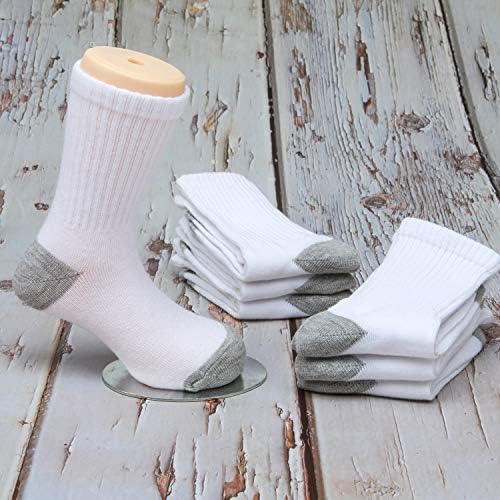 Cooraby 15 Paket Muške Čarape Za Posadu Klasika Rebrasta Podrška Atletske Dečije Čarape