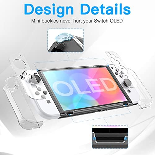 Heystop Switch OLED futrola kompatibilna sa Nintendo Switch OLED modelom, priključnim poklopcem kućišta