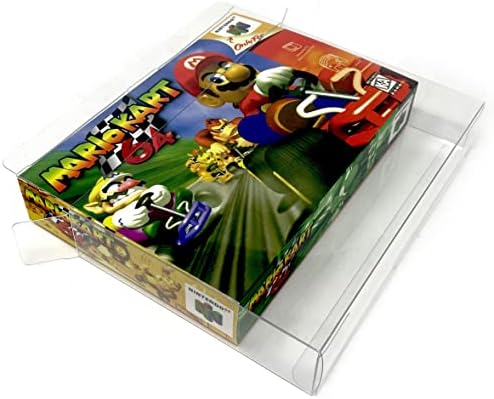 EcoTEK Protectors Clear Protector Case kompatibilan sa SNES & N64 Games Storage Box Video Game Display - otporno