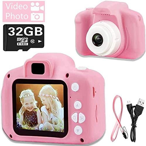 Surlong dječje igračke za kameru, dječja kamera za digitalnu video kamkorder, 2 inča 1080p punjiva akcijska