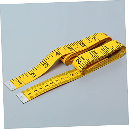 Doitool 6 kom meka mekana traka za mjerenje trake za tijelo žuta traka za mjerenje krojača TAPINSKA