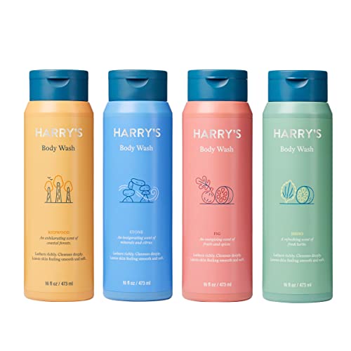 Harry's muško pranje tijela-pranje tijela za muškarce-Variety Pack - 16 Fl oz , pakovanje od 4 komada