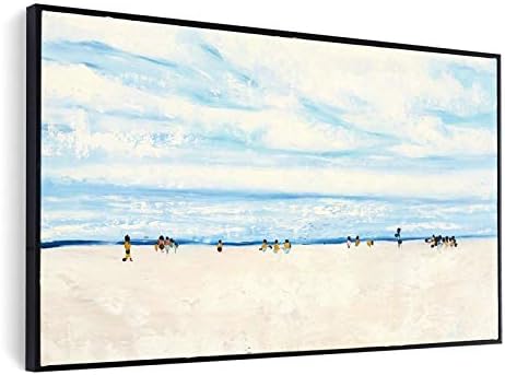 Tangjuestj ručno oslikano pejzažno ulje, dekoracija dnevnog boravka na plaži na moru dekoracija moderna