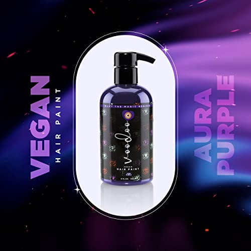 Vudu veganska boja za kosu-Aura 8 fl oz | živopisna, svijetla i intenzivna polutrajna boja direktne