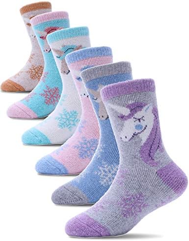 ProEtrade vunene čarape za decu mališani dečaci devojčice debelo toplo zimsko planinarenje teške termalne