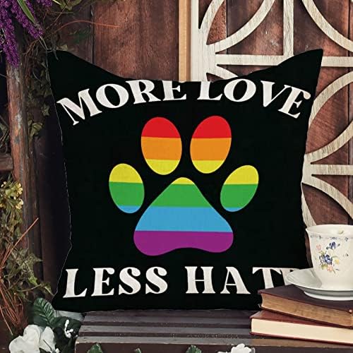 Rainbow ravnopravnost lezbijka gay lgbtq bacanje jastuk više ljubavi manje mržnje plijenski jastuk