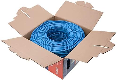 Kablovi Direktni online Plenum CAT5E 1000FT CMP kabel plava puna 24 AWG BOX BOX CAT5 Network Wire