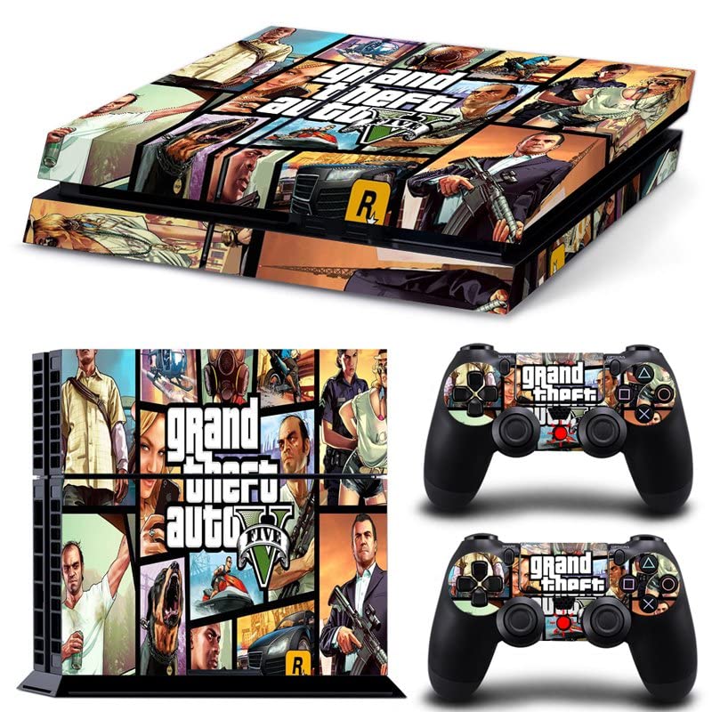 Igra Grand GTA Theft i Bauto PS4 ili PS5 naljepnica za kožu za PlayStation 4 ili 5 konzola i 2