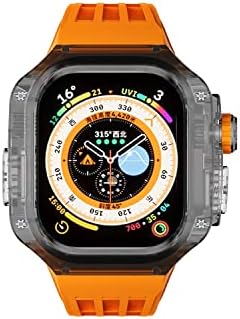 Vevel luksuzna transparentna futrola za Apple Watch Ultra 49mm mod komplet fluororubber sportski