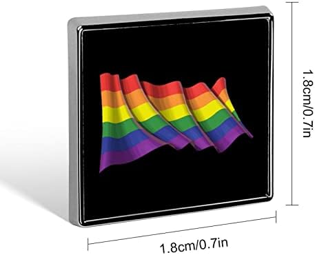 GAY Pride mahati zastava za zastavu PINS za ruksak kvadratni značke igle slatke igle za zabave za ukrase za