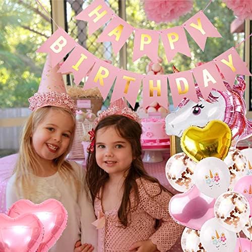 DuffOban jednoromno rođendan za djevojke, princeza ružičasta jednoroga zabava, veliki jednorog baloni za jednorog