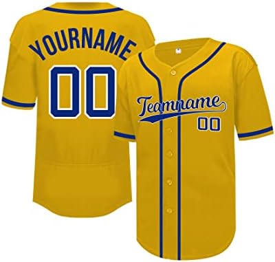 Prilagođeni bejzbol dres dvostrano šiveni naziv i broj personalizirani bejzbol dres za muškarce za muškarce