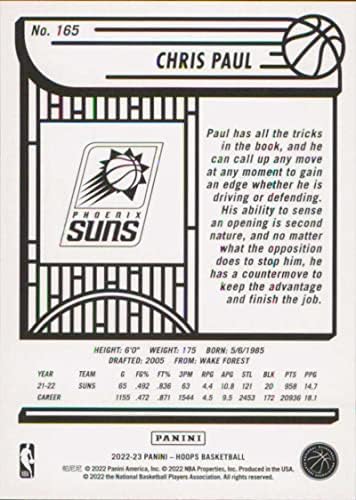 2022-23 PANINI NBA HOOPS 165 Chris Paul Nm-MT Phoenix Suns Basketball Trgovačka kartica NBA