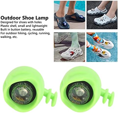 Vanjska svjetiljka za cipele, mini višenamjenski farovi za cipele 2pcs lagana za noćni ribolov