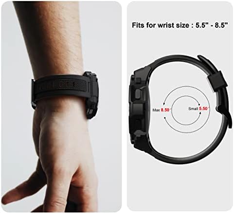 Gelishi kompatibilan sa Galaxy Watch 5, Galaxy Watch 4 trake sa futrolom 40 mm Muškarci Žene, Čvrsta