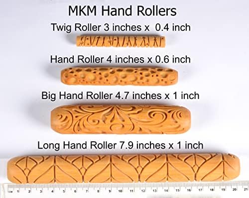 MKM keramički Alati drveni ručni valjci za glinu