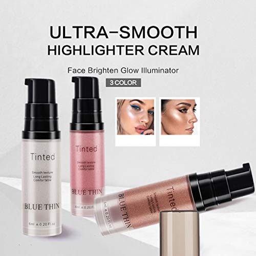 Tečnost Highlighter Makeup, Lice Tijelo Luminizer, Vodootporan Hidratantno Svjetlo Shimmer