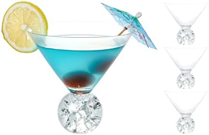 Dounx 10oz koktel naočare Set od 4, Crystal Martini naočare za Bar, Margarita, Cosmopolitan,
