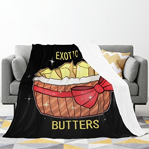 Egzotični maslački ćebad i bacač Bezeće pokrivači swidling deke Dječje posteljine 60x50 inča