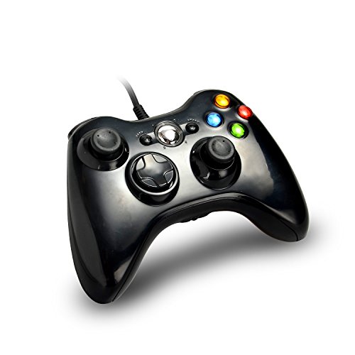 Žičani USB kontroler za igre za XBOX360 Xbox 360 Crni