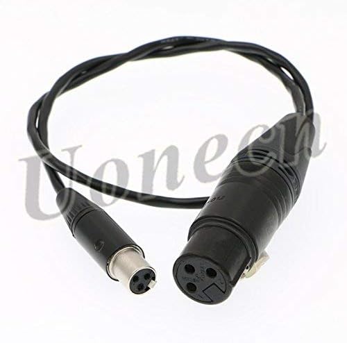Unecn Mini XLR 3-polni ženski do 3 pin Ženski utikač XL2 TA3-F AUDIO kabel Adapter kamere Video za