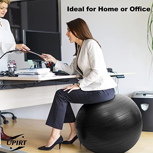 UPIRT Lopta za vježbanje-Lopta za jogu Extra debela Lopta za ravnotežu za teške uslove rada stabilnost lopte