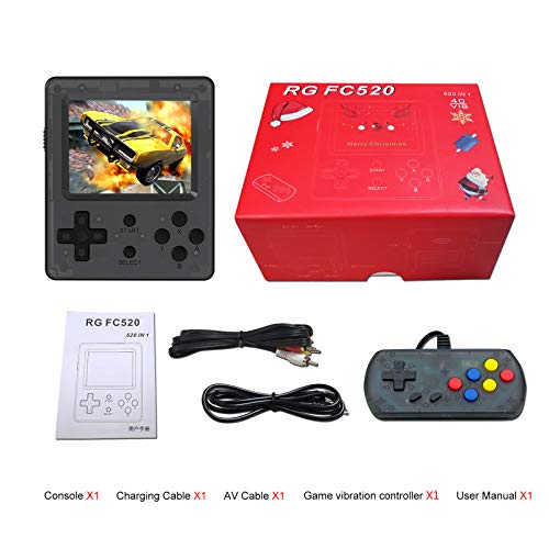 Retro Handheld Game Console, 520 Free Classical FC Games Support for Connecting TV & amp; Two Players,