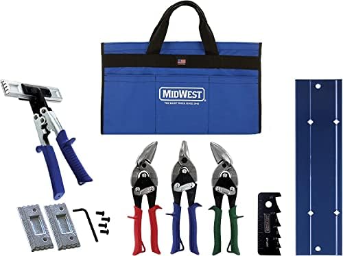 MIDWEST HVAC Tool Kit-6 komad Set uključuje avijacije Snips sa Metalworking Alati & Bag-MWT-HVACKIT02