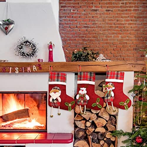 Božićne čarape Big Xmas Čarape Dekoracija SANTA Snjegovinski jeleni čarapa božićne ukrase i zabavne pribor za