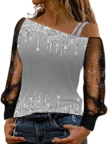 Retro vrhovi ženske casual bluza vrhovi labavi klasični vrhovi uzorak tiskane majice s dugim rukavima V izrez