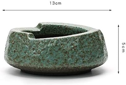 Shypt Retro keramička pepeljara prijenosni jednostavan okrugli kamen za kućne uredske kafić ashtray