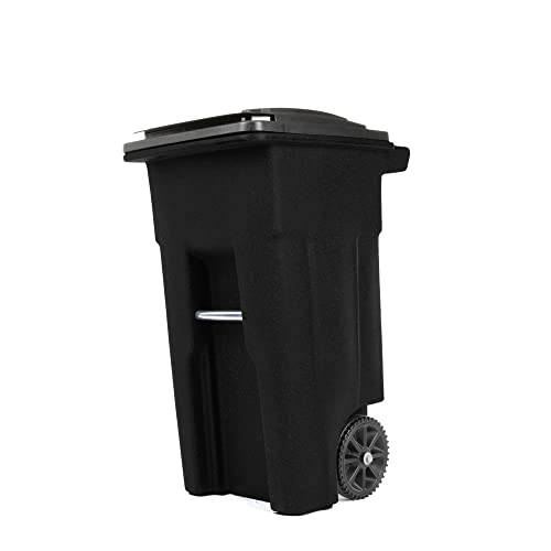 FFIS 32 galon za smeće može crne sa točkovima i poklopcem za vanjsku ili unutrašnju upotrebu