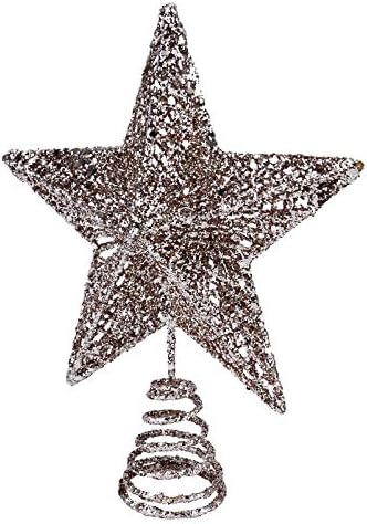 Prettyzoom Christmas Tree Star Topper Xmas Tree Topper Star Božićni ukras blistalo je drvo-top zvijezda
