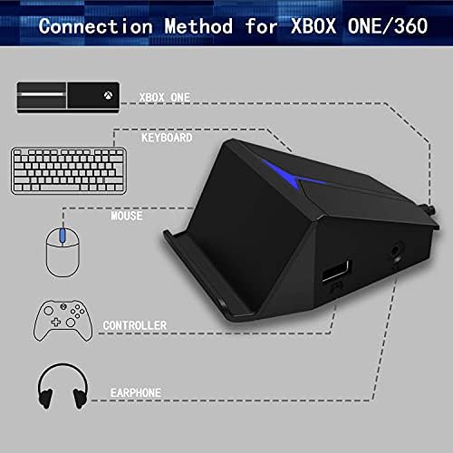 Darkwalker Adapter za tastaturu i miš sa priključkom za slušalice za PS4, Xbox One, Switch, PS3, PC