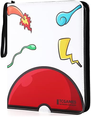 TCGames Card Binder 9-džep, 720 držač kartice džepova sa 40 rukava crveno